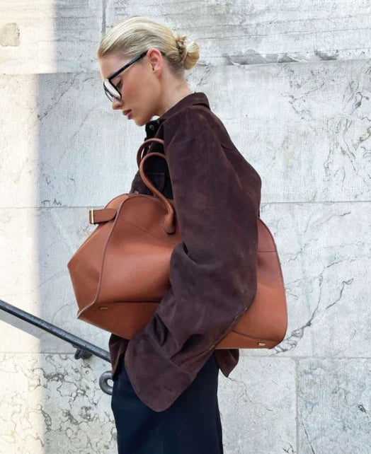 Monica | Borsa in pelle scamosciata